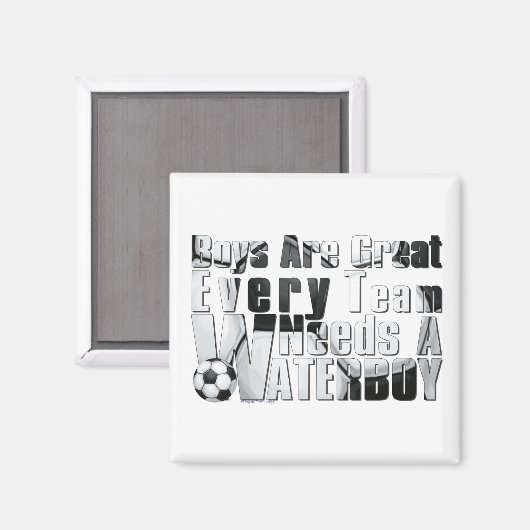 Waterboy Soccer Magnet (Vorderseite/Rückseite)