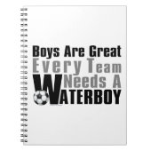 Waterboy Soccer Notizblock (Vorderseite)