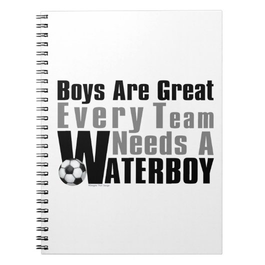 Waterboy Soccer Notizblock (Vorderseite)