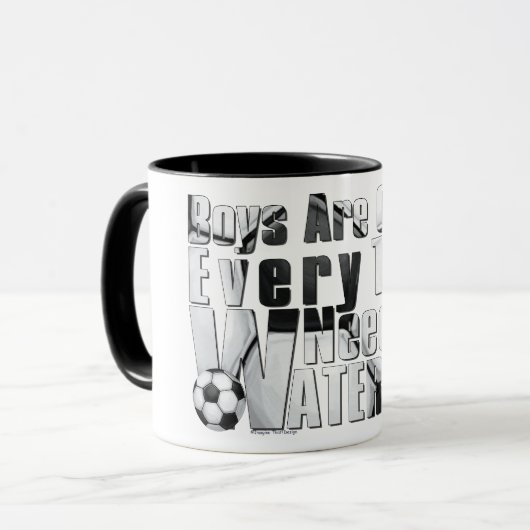 Waterboy Soccer Tasse (Vorderseite Links)