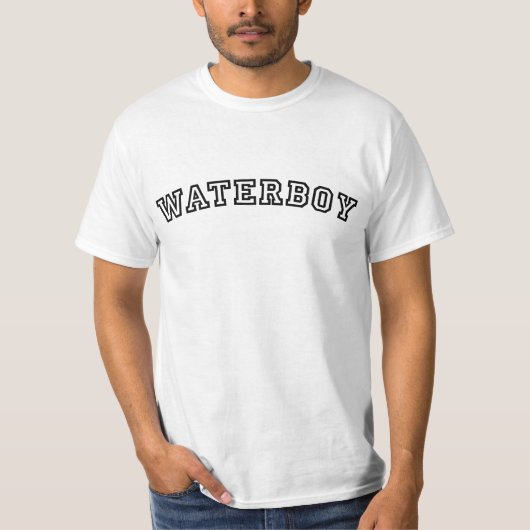 Waterboy trägt Spaß zur Schau T-Shirt (Vorderseite)