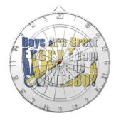 Waterboy-Volleyball in Blau und Gelb Dartscheibe (vorne)