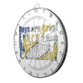 Waterboy-Volleyball in Blau und Gelb Dartscheibe (Vorderseite rechts)