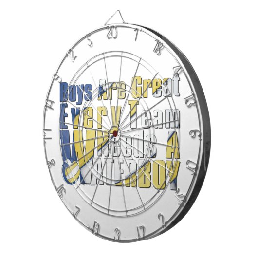 Waterboy-Volleyball in Blau und Gelb Dartscheibe (Vorderseite rechts)