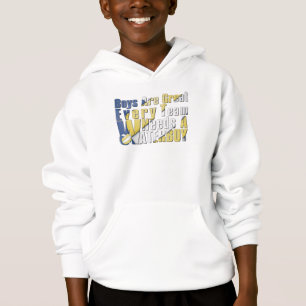 Waterboy-Volleyball in Blau und Gelb Hoodie