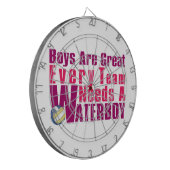 Waterboy Volleyball in Pink Dartscheibe (Vorderseite Links)