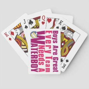 Waterboy Volleyball in Pink Spielkarten