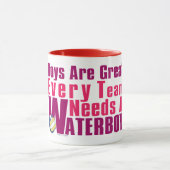 Waterboy Volleyball in Pink Tasse (Zentrum)