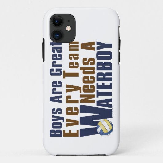 Waterboy Vollyball in Blau Case-Mate iPhone Hülle (Rückseite)