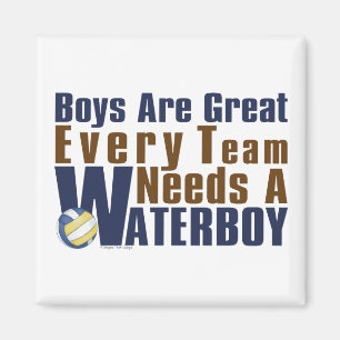 Waterboy Vollyball in Blau Magnet