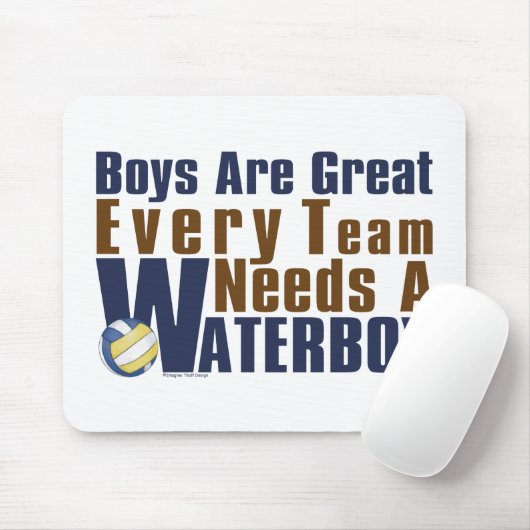 Waterboy Vollyball in Blau Mousepad (Mit Mouse)