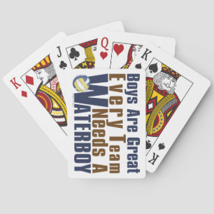 Waterboy Vollyball in Blau Spielkarten