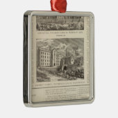 Waterbury Clock Company Silbernes Ornament (Rechts)