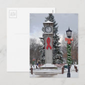 Waterbury, Connecticut Feiertagspostkarte (Vorne/Hinten)