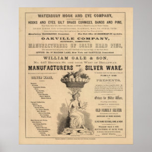 Waterbury Hook und Eye Company Poster