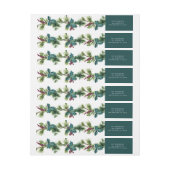 Watercolo Evergreen Blätter und Holly Holidays (Bogen)