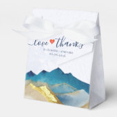 Watercolo Golden Mountains Wir danken Ihnen für Ih Geschenkschachtel (Vorderseite)