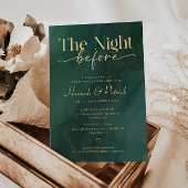 Watercolo Green Wedding Probe Dinner Einladung