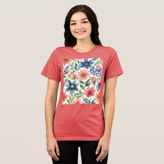 watercolo Tri-Blend shirt (Vorderseite voll)