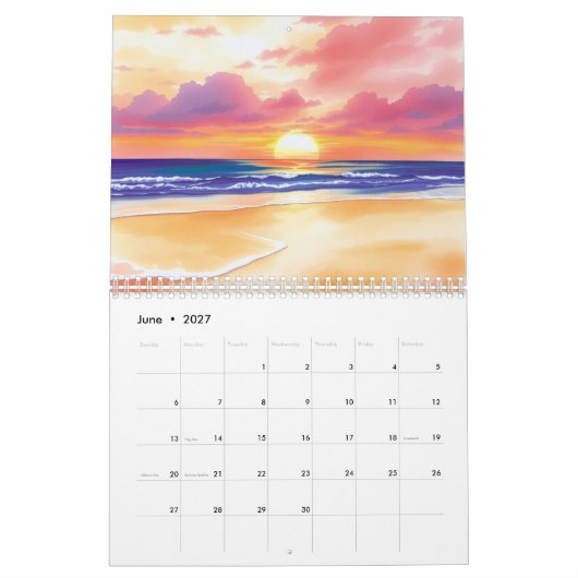 Watercolor 2025 Wall Calendar  Kalender (Jun 2027)