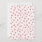 Watercolor a little sweet heart is on the way Baby Einladung (Rückseite)