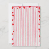 Watercolor a little sweet heart is on the way Baby Einladung (Rückseite)