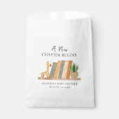 Watercolor A New Chapter Begins Baby Shower Geschenktütchen (Vorderseite)