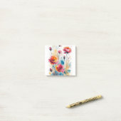 Watercolor Abstract Art Phone Case Post-it Klebezettel (Auf Schreibtisch)