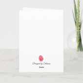 Watercolor Abstract Easter Egg Greeting Card Karte (Rückseite)