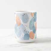 Watercolor Abstract Pebble Shapes Pattern Coffee Kaffeetasse (Mittel)
