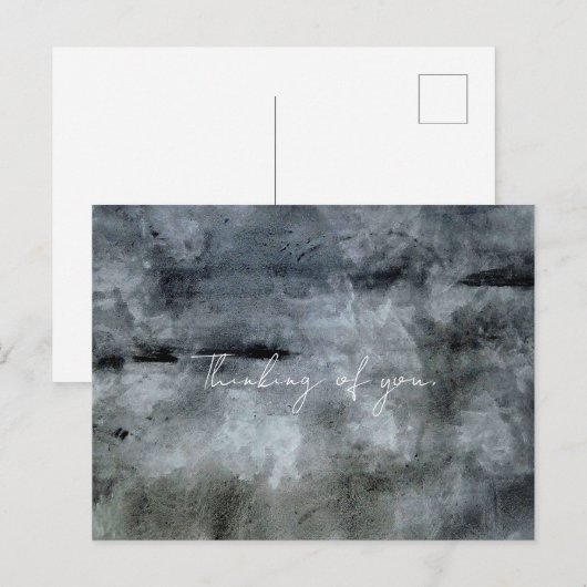 Watercolor Abstract Postkarte (Vorne/Hinten)