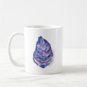 Watercolor-abstrakte Austern-Muschel Kaffeetasse (Links)
