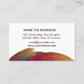 Watercolor-abstrakte elegante visitenkarte (Rückseite)