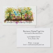 Watercolor-abstrakter Landschaftskunst-Baum-Wald Visitenkarte (Vorne/Hinten)