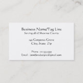 Watercolor-abstrakter Landschaftskunst-Baum-Wald Visitenkarte (Rückseite)