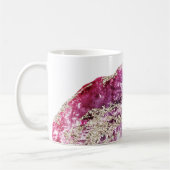 *~* Watercolor-Achat-GoldGlitzer-Felsen Geode Kaffeetasse (Links)