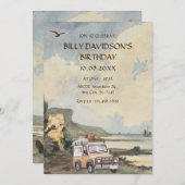 Watercolor Adventure Einladung (Vorne/Hinten)