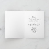 Watercolor African American Mother's Day Karte (Innenseite)