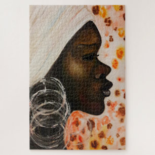 Watercolor - African Beauty - Painted by Migned Puzzle