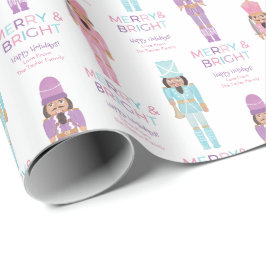 Watercolor African Pastel Nutcrackers Geschenkpapier