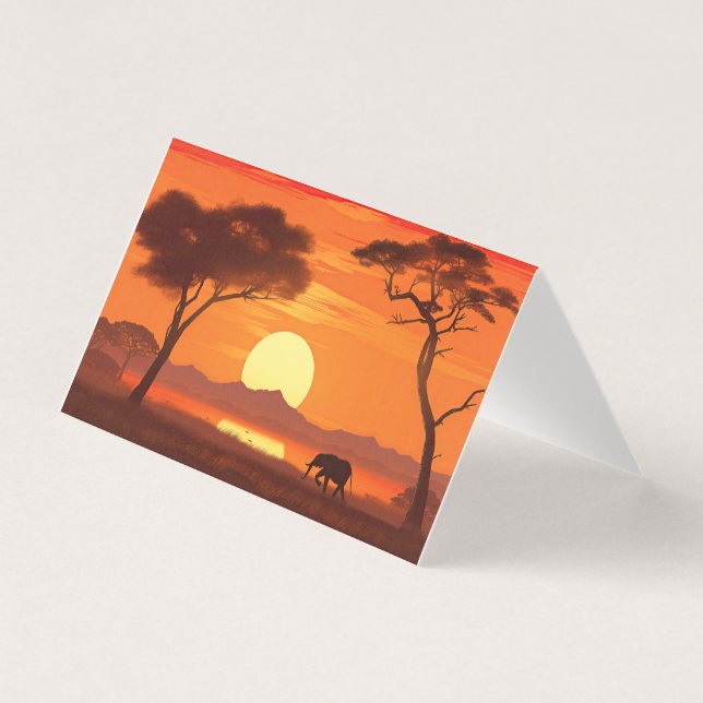 Watercolor African Safari (Vorderseite)