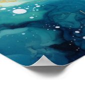 Watercolor Agate Poster (Ecke)