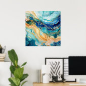 Watercolor Agate Poster (Heimbüro)