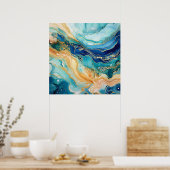 Watercolor Agate Poster (Küche)