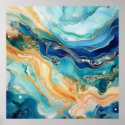 Watercolor Agate Poster (Vorne)