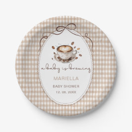 Watercolor ahoy it is a boy baby shower Pappteller