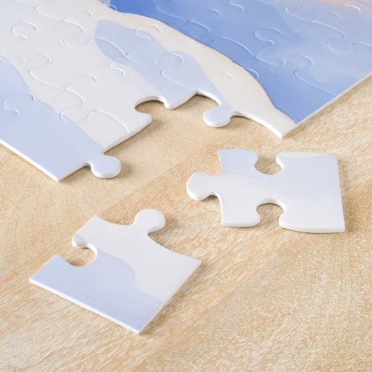 Watercolor Alaskan Malamute Reindeer Christmas Puzzle (Seite)