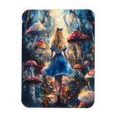 Watercolor Alice in Wonderland Magnet (Vertikal)