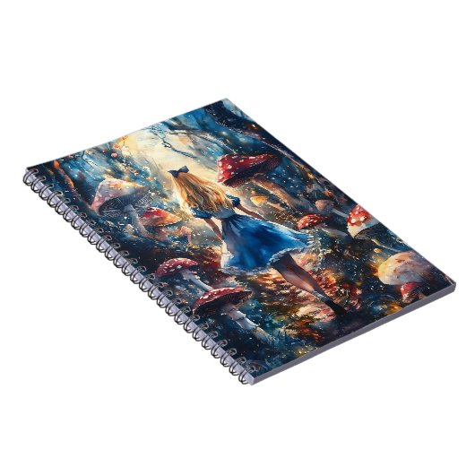 Watercolor Alice in Wonderland Notizblock (Rechte Seite)