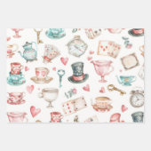 Watercolor Alice Pattern Geschenkpapier Set (Vorderseite 2)